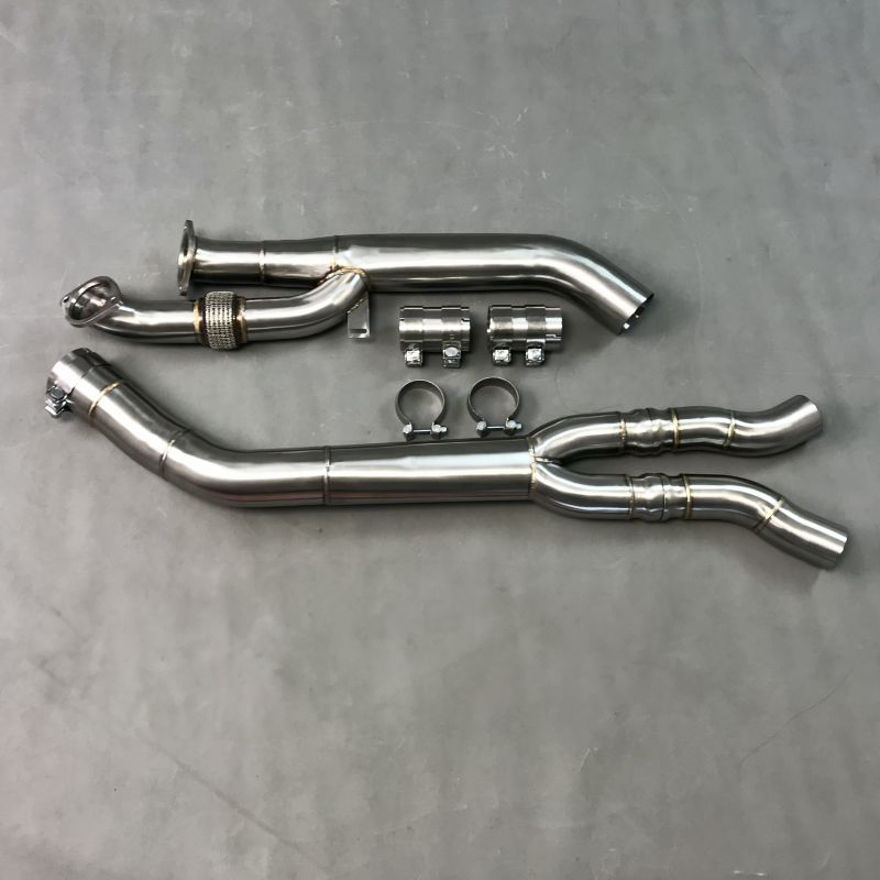 Stainless Steel Single Mid Pipe w/Brace | BMW G8X (S58 2020+) M2/M3/M4