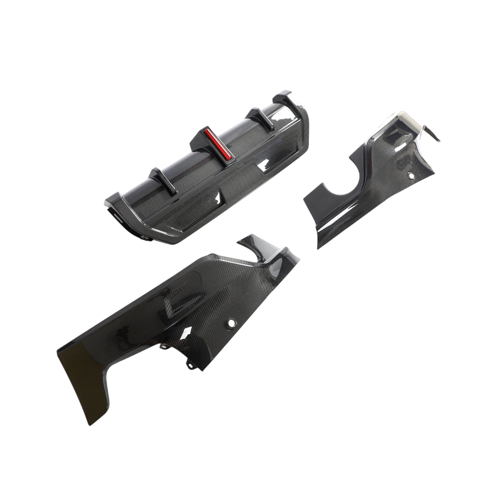 Carbon Fiber Rear Diffuser Kit With Light | G42 M240