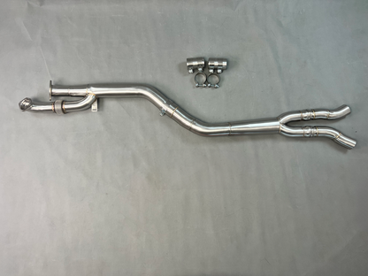Stainless Steel Single Mid Pipe w/Brace | BMW G8X (S58 2020+) M2/M3/M4